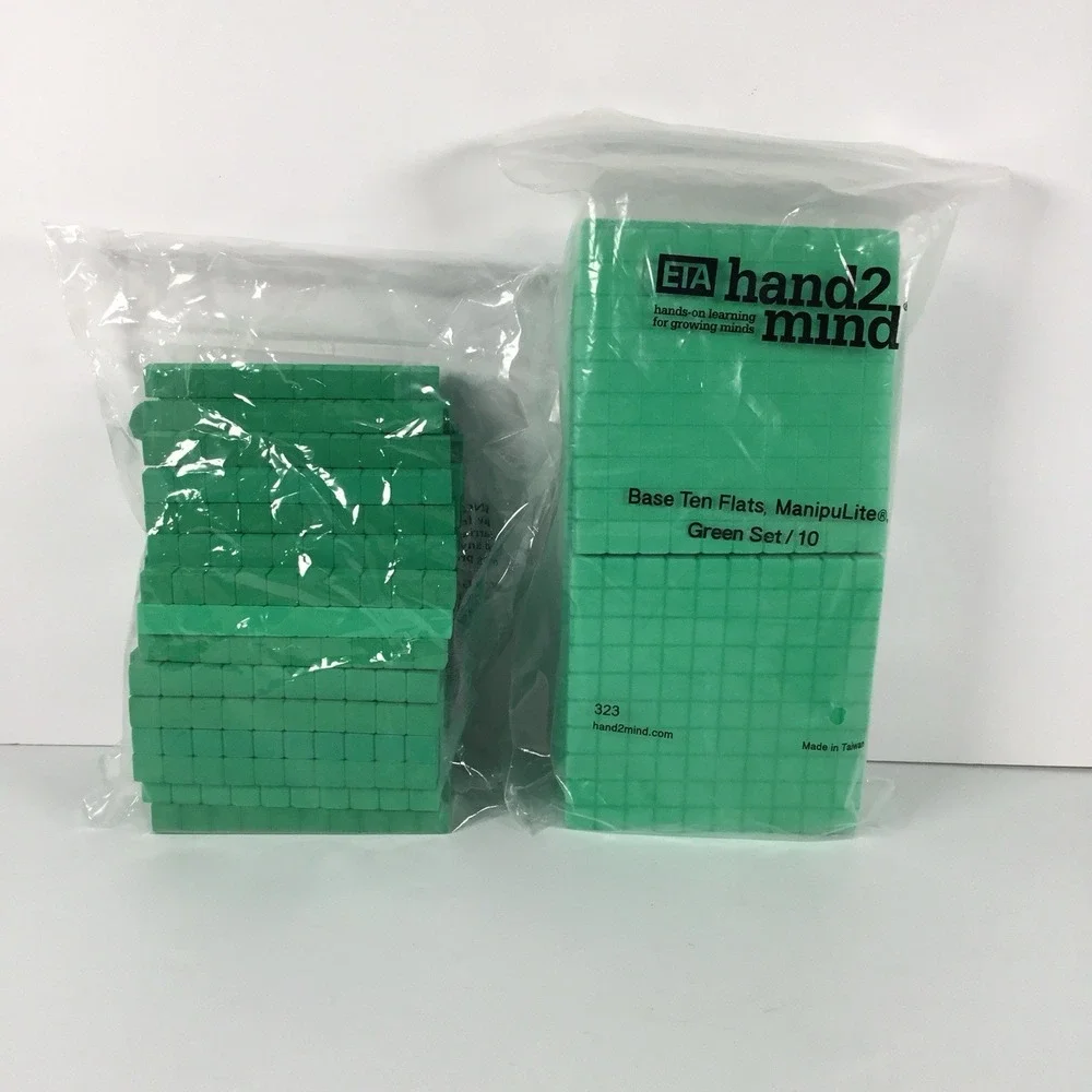 Base 10 Math Manipulatives Blocks Foam Tens Hundreds Units